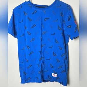 Boy's Pony AOP Logo Short Sleeve Graphic Shirt, Size XL 18/20